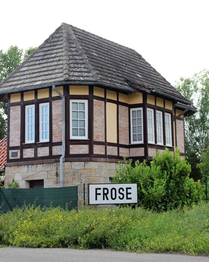 "Altes Stellwerk Frose" Am Froser See Bagian luar foto