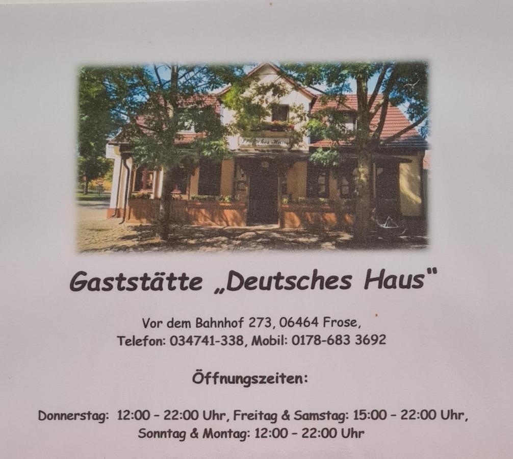 "Altes Stellwerk Frose" Am Froser See Bagian luar foto