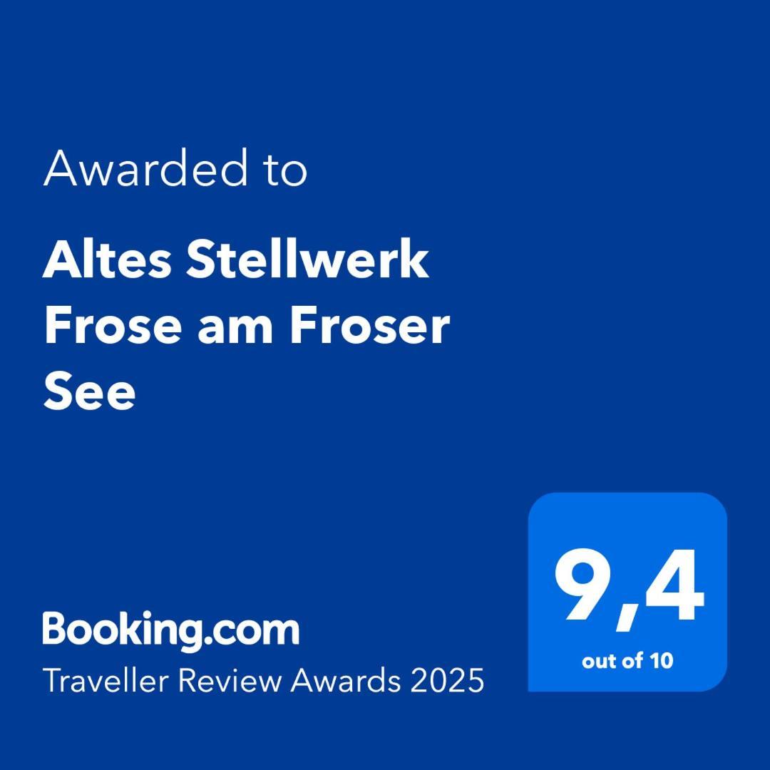 "Altes Stellwerk Frose" Am Froser See Bagian luar foto