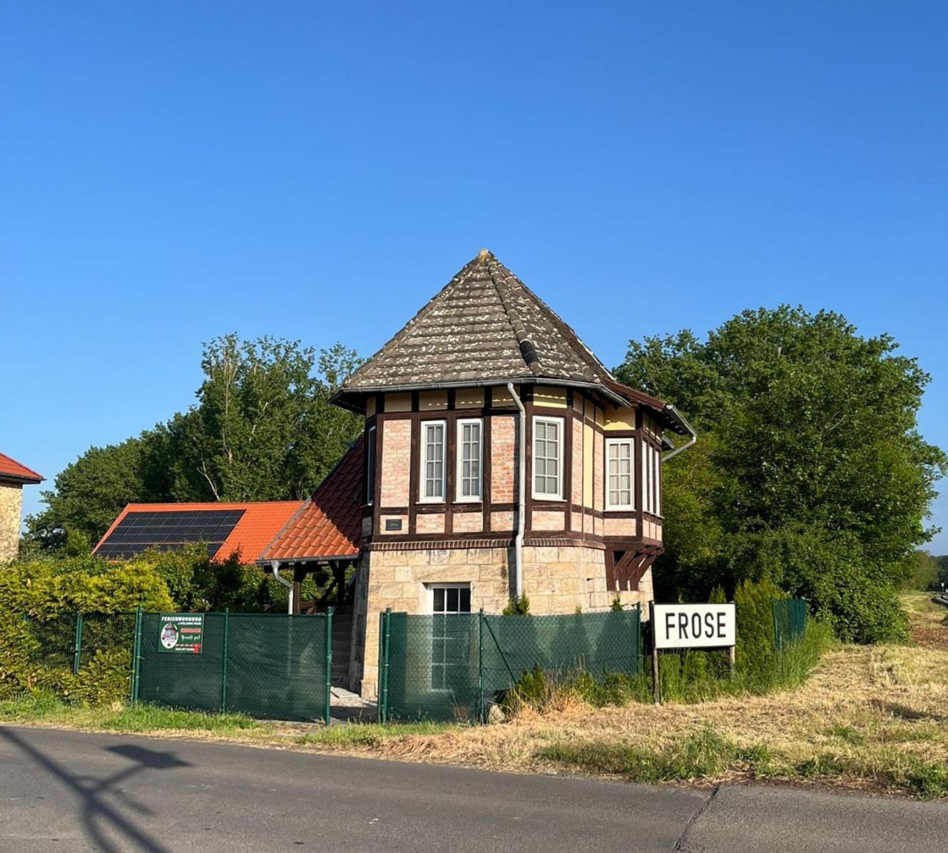 "Altes Stellwerk Frose" Am Froser See Bagian luar foto