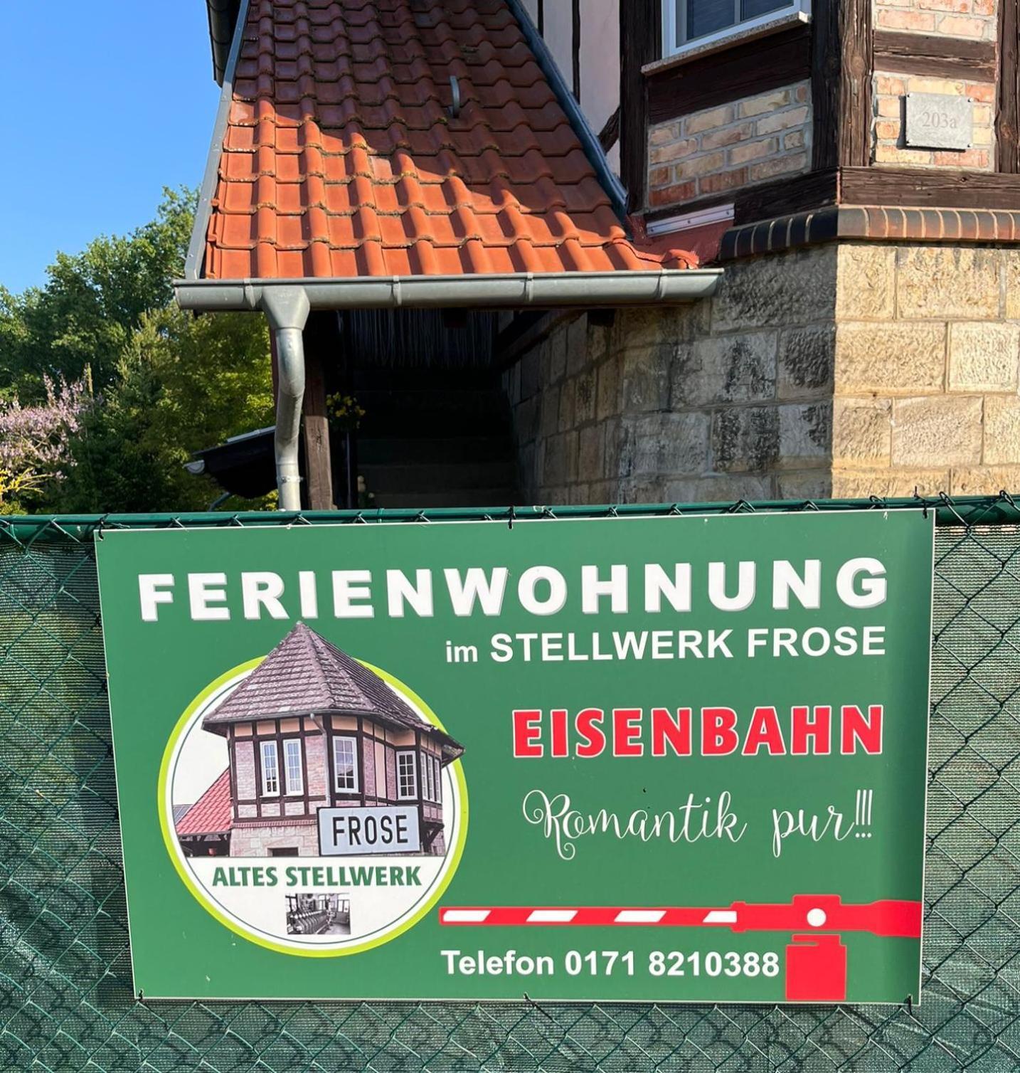 "Altes Stellwerk Frose" Am Froser See Bagian luar foto